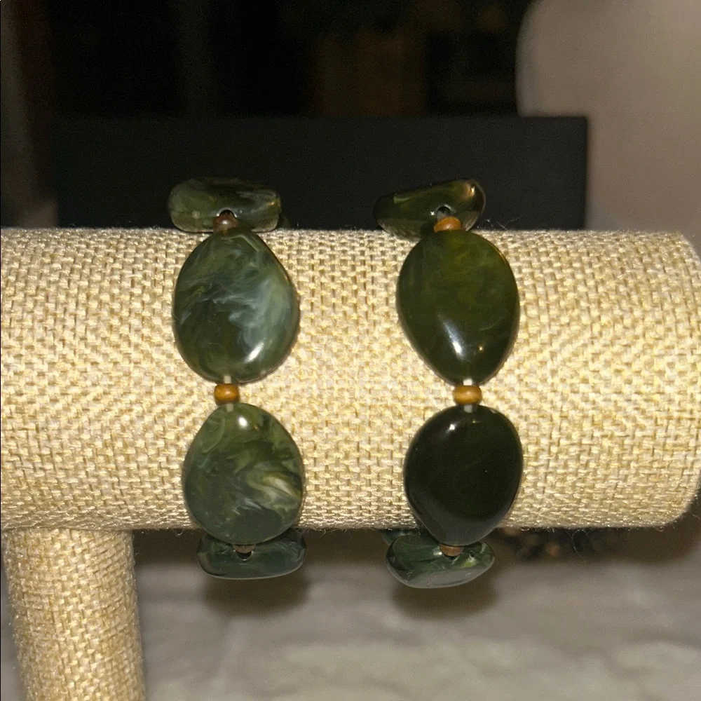 Elegant Green Jade Bracelet‎ Set